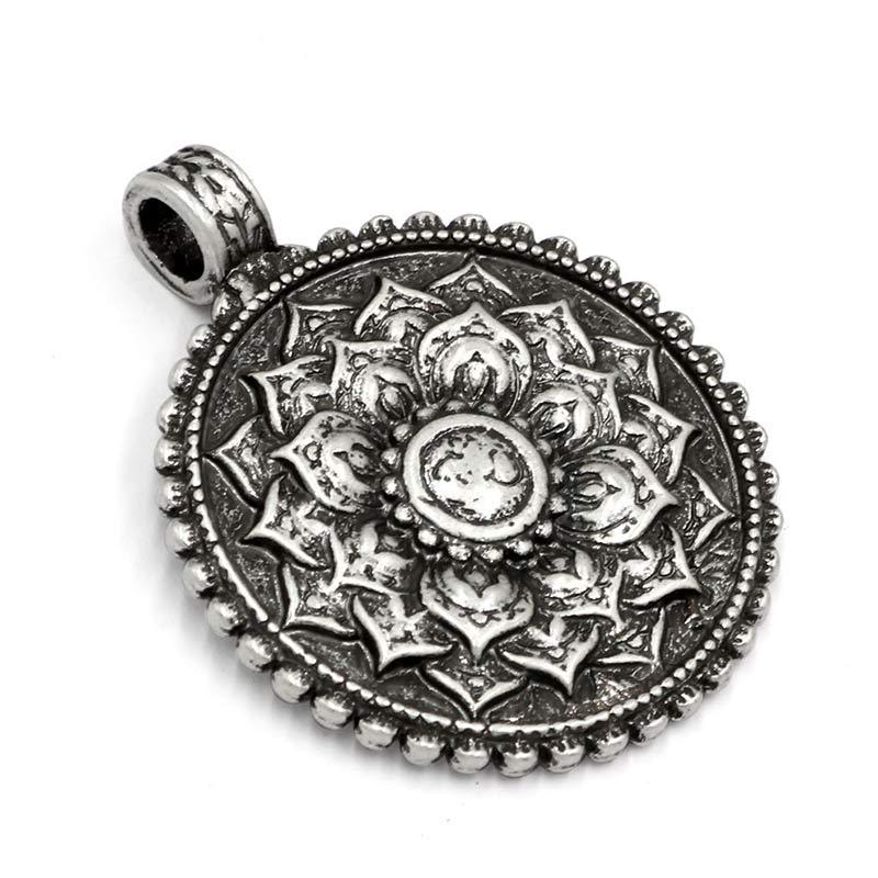 Six True Words Love Peace Flower Pattern Necklace (Extra 35% Off | USE CODE: FS35)