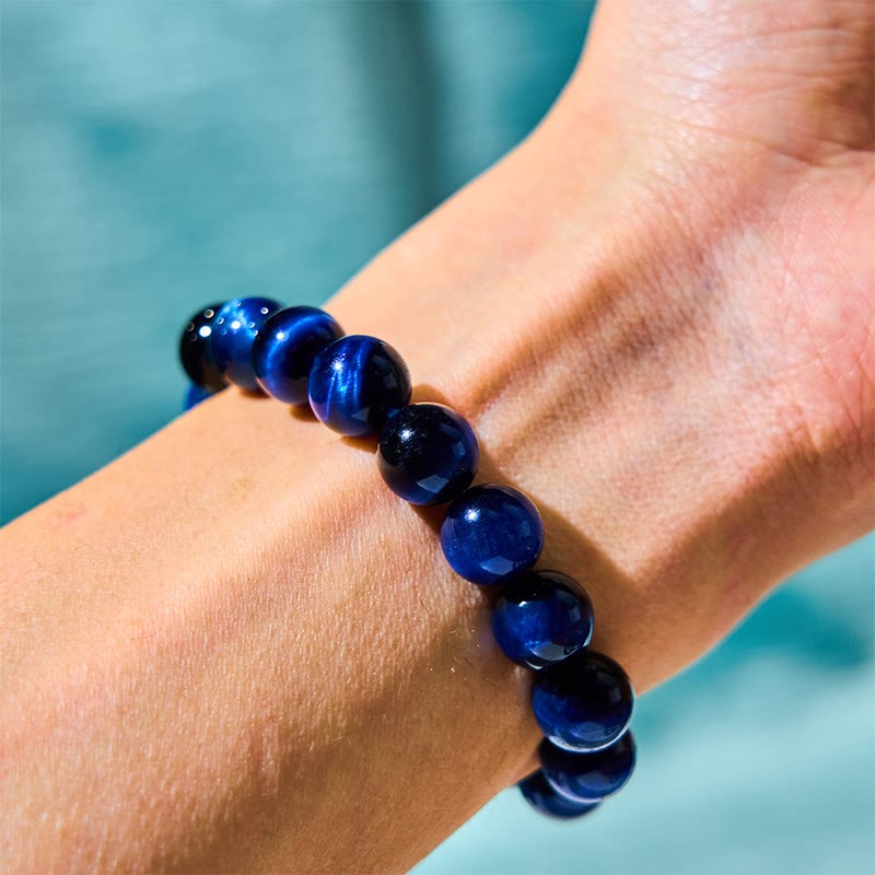 Blue Tiger Eye Protection Bracelet