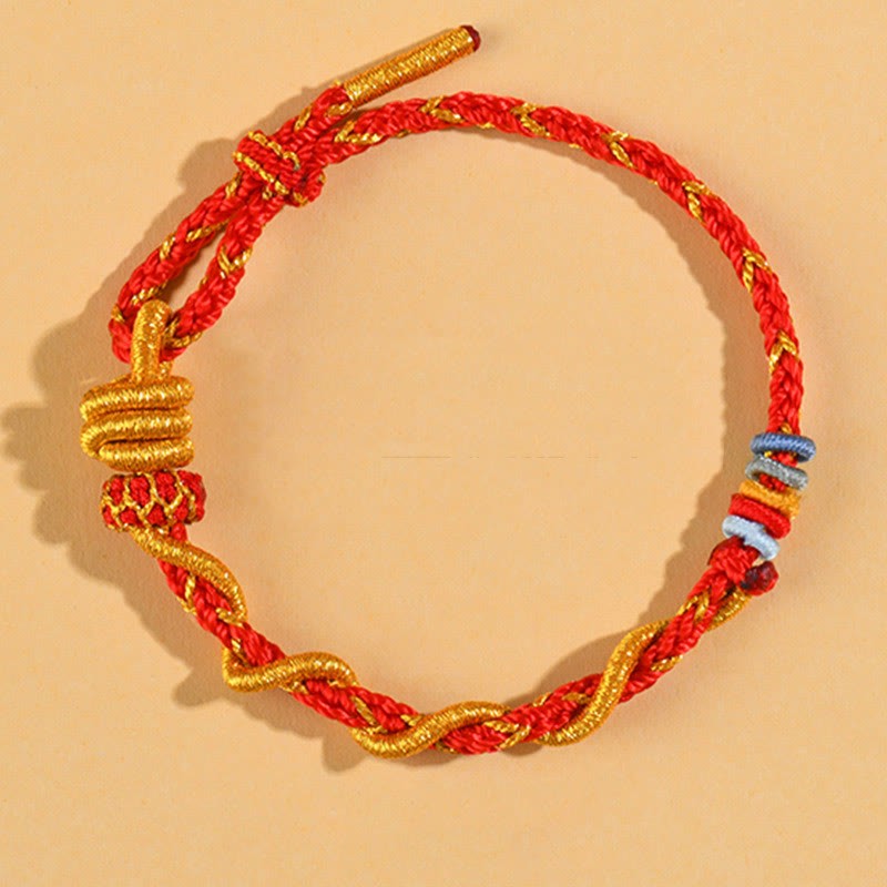 Colorful String Snake Dragon Year of the Snake Luck Bracelet