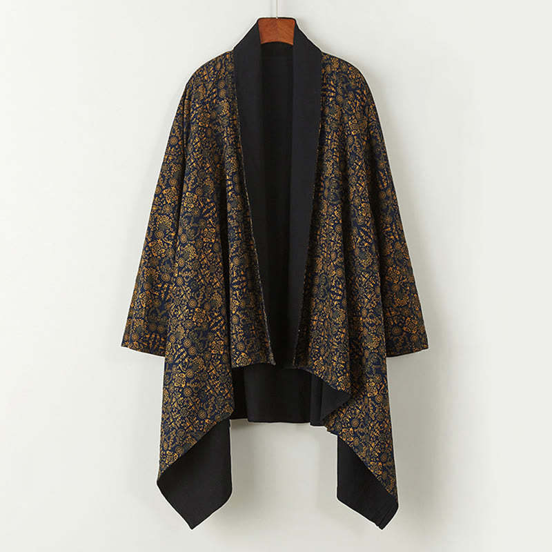 Fall Men's Cotton Mid-length Coat Double-sided Jacket