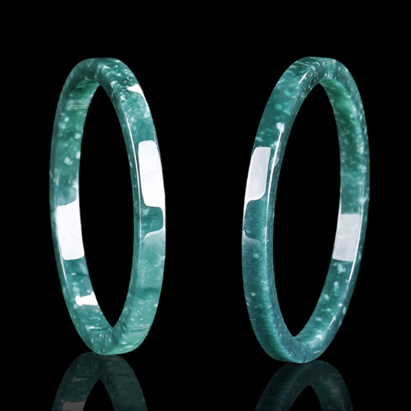 Natural Jade Abundance Thin Bracelet Bangle