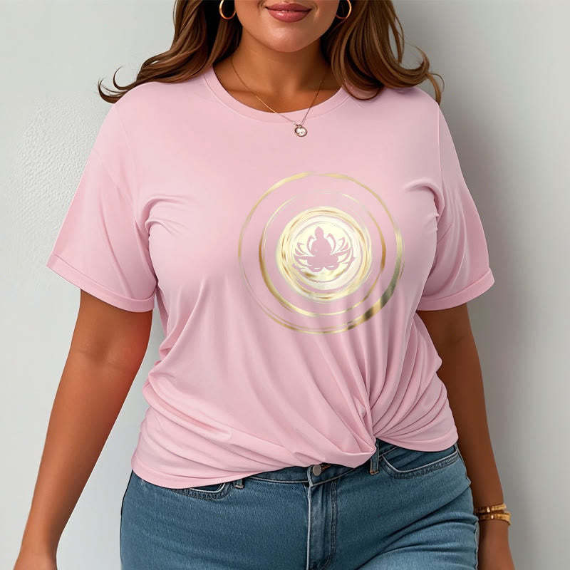 Meditating mystic zen Lotus Pattern Tee T-shirt