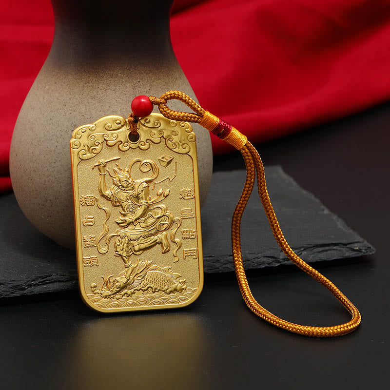 Feng Shui Auspicious Star Wenchang Pen Pagoda Koi Fish Car Hanging Decoration