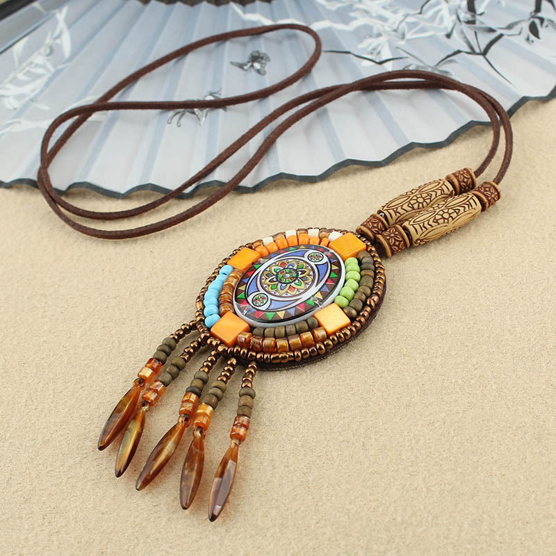 Mandala Pattern Beads Creativity Necklace Pendant