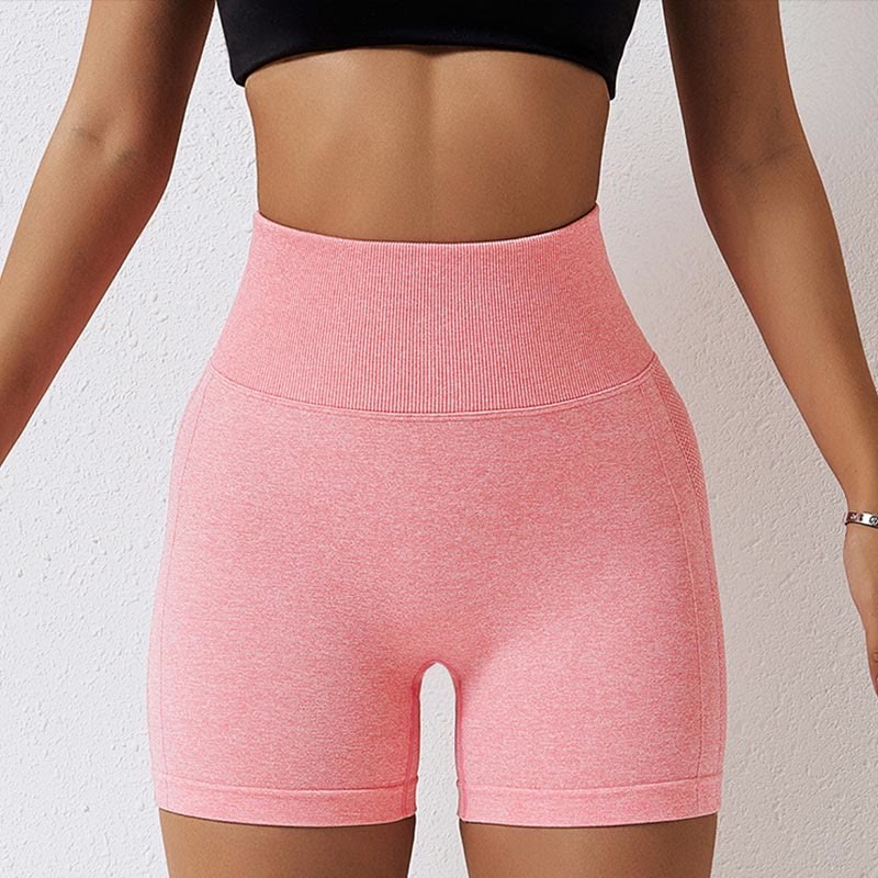 Women Seamless Sports Fitness High Waist Yoga Workout Shorts