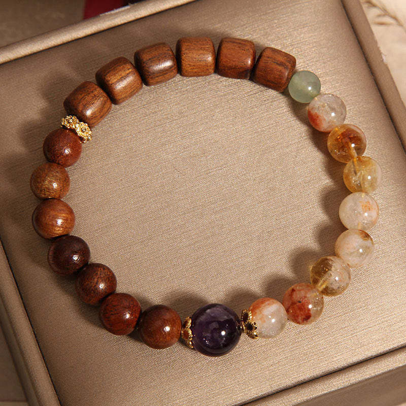 Sandalwood Rosewood Citrine Protection Bracelet