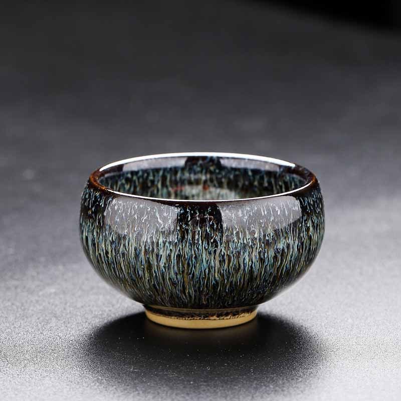 Small Koi Fish Kiln Change Chinese Jianzhan Ceramic Teacup Kung Fu Tea Cup 60ml