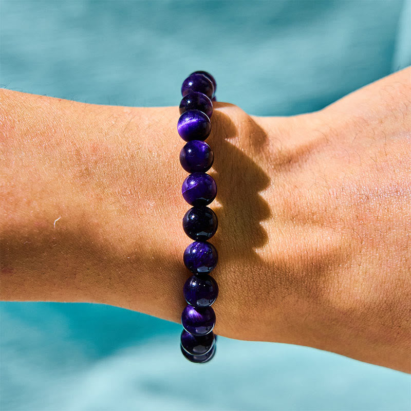 Purple Tiger Eye Creativity Bracelet