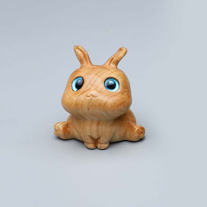 Green Sandalwood Small Leaf Red Sandalwood Cute Cat Animals Soothing Peace Decorations