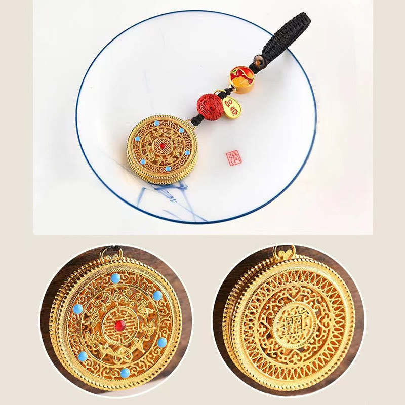 Fu Character Blessing Ruyi Charm Key Chain