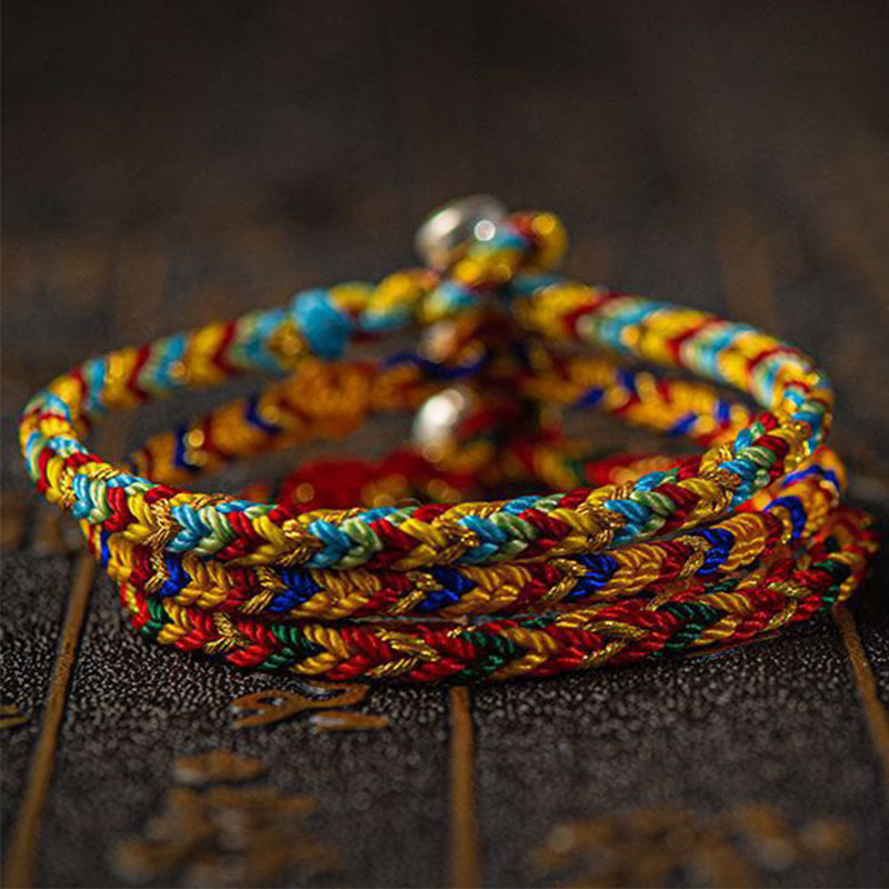 May you be good fortune and success Lucky Multicolored Bracelet