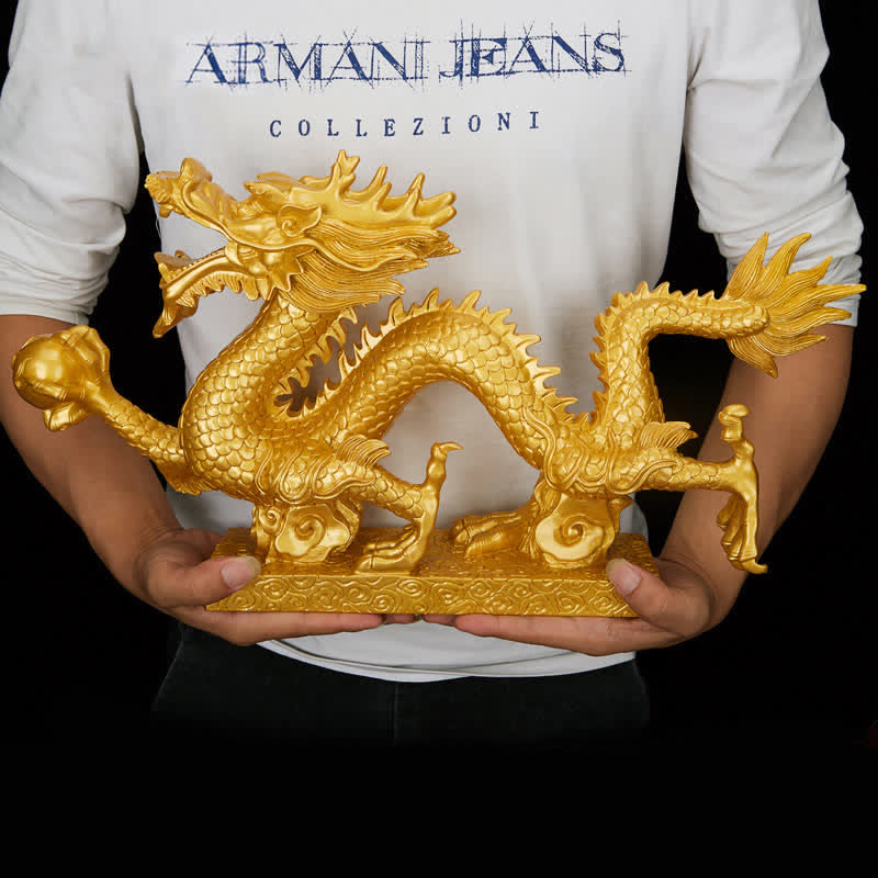 Feng Shui Dragon Auspicious Cloud Wealth Luck Decoration