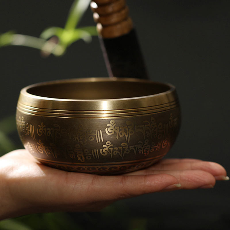 Tibetan Meditation Sound Bowl Handcrafted for Healing and Mindfulness Singing Bowl Set