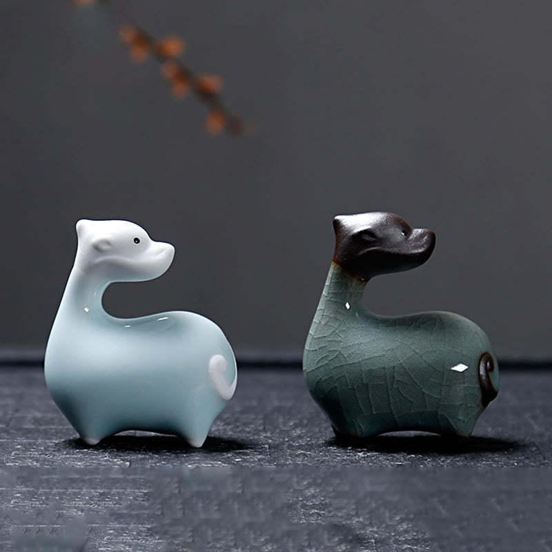 Chinese Zodiac Ceramic Tea Pet Home Decoration