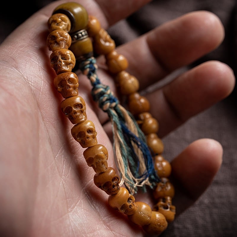 Tibetan Yak Bone The Lord Of The Corpse Forest Pattern Strength Bracelet