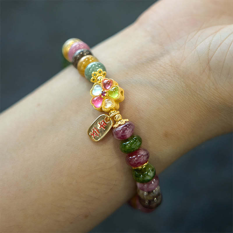 Tourmaline Jade Safe And Well Love Bracelet