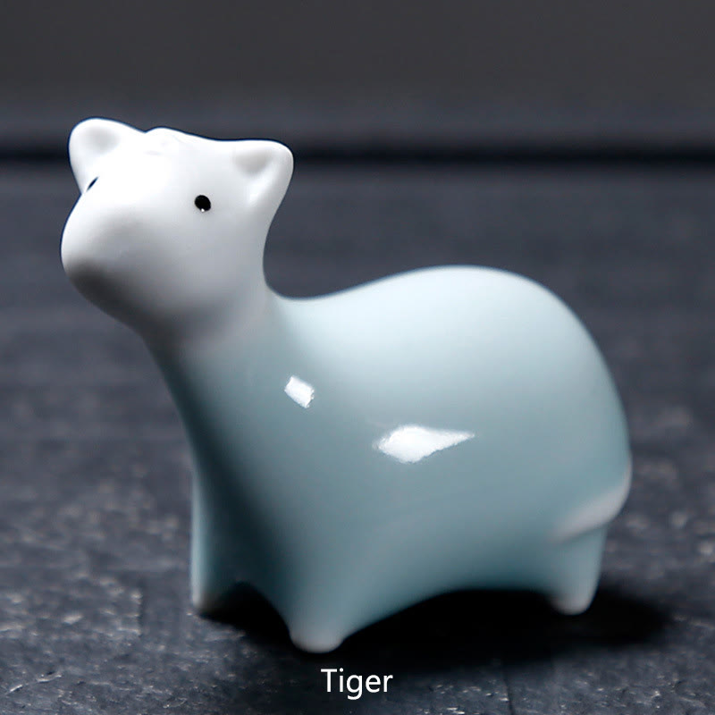 Chinese Zodiac Ceramic Tea Pet Home Decoration