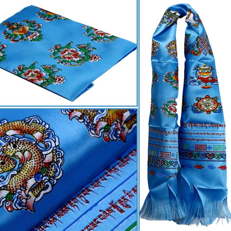 Tibetan Lucky Blessing 5 Colors Khata Decoration