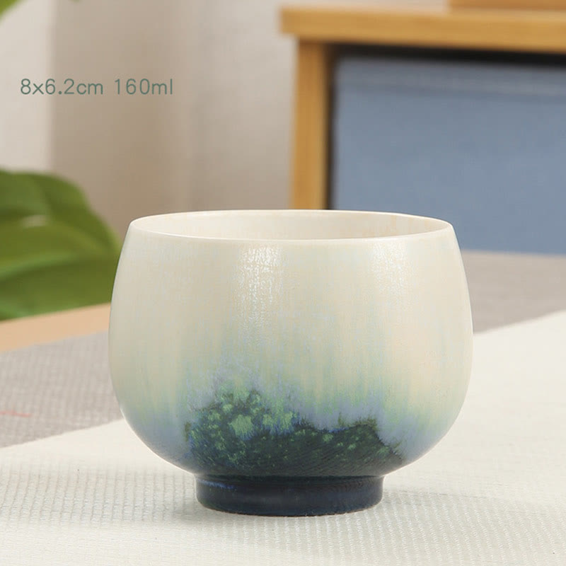 Creative Green Ceramic Teacup Kung Fu Tea Cups
