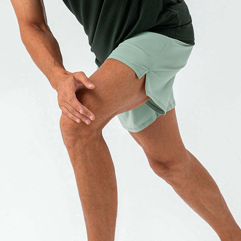 Men's Casual Quick Dry Sports Shorts With Pockets