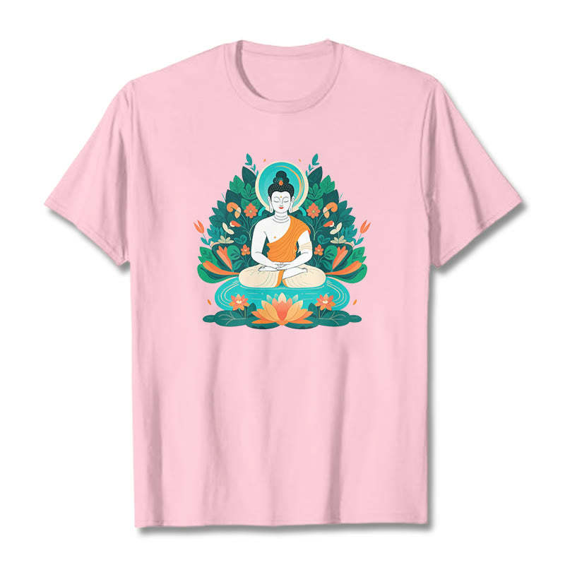 Flower Grass Lotus Bodhisattva Tee T-shirt