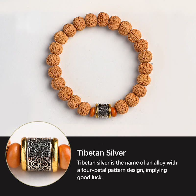 Tibet Rudraksha Bodhi Seed Wealth Auspiciousness Bracelet