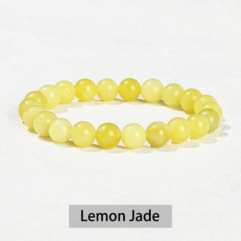 Various Crystal Stone Amethyst Green Aventurine Rose Quartz Healing Bracelet