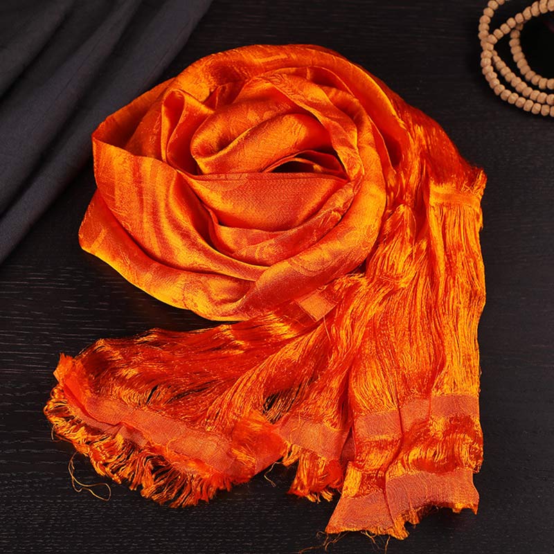 Tibetan Blessing Auspicious 5 Colors Jacquard Khata Decoration