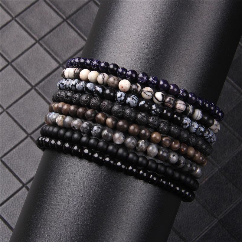 4mm Various Stone Crystal Mini Beads Healing Bracelet
