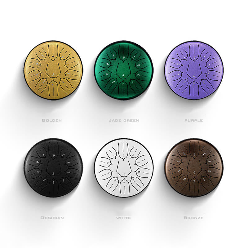 Steel Tongue Drum Sound Healing Meditation Yoga Lotus Drum Kit 11 Note 6 Inch