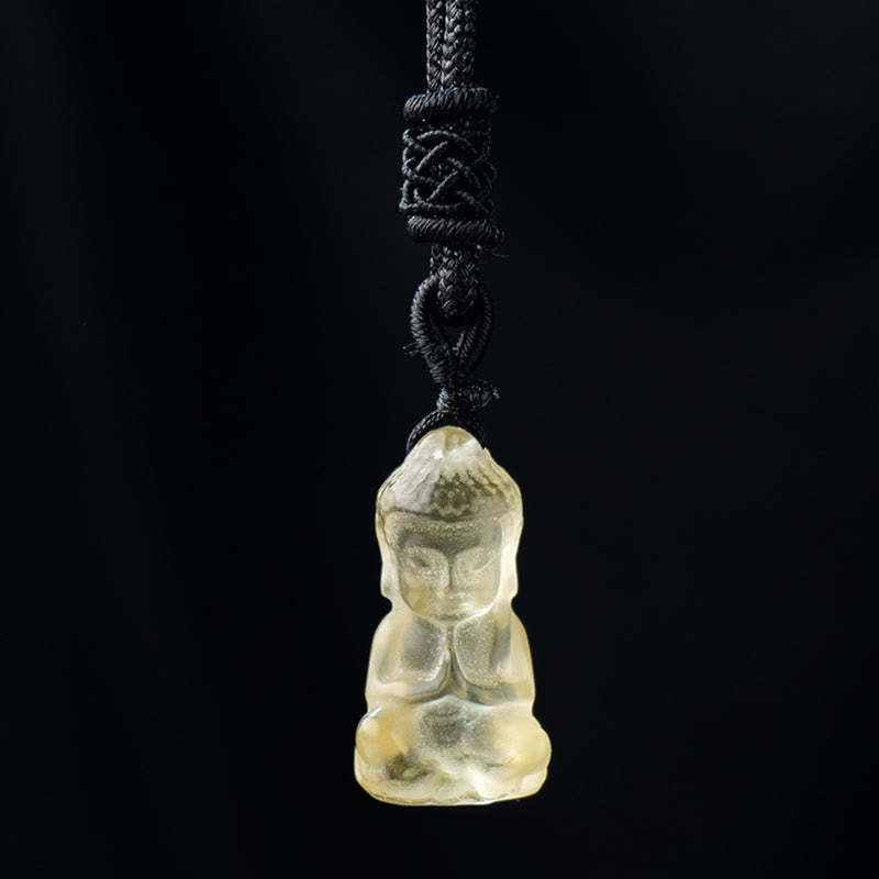 Various Crystal Amethyst Pink Crystal White Crystal Citrine mystic zen Carved Spiritual Healing Necklace Pendant Decoration (Extra 30% Off | USE CODE: FS30)