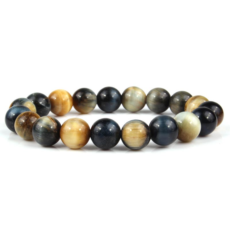 Anxiety Stress Healing Crystal Tiger Eye Bead Bracelet