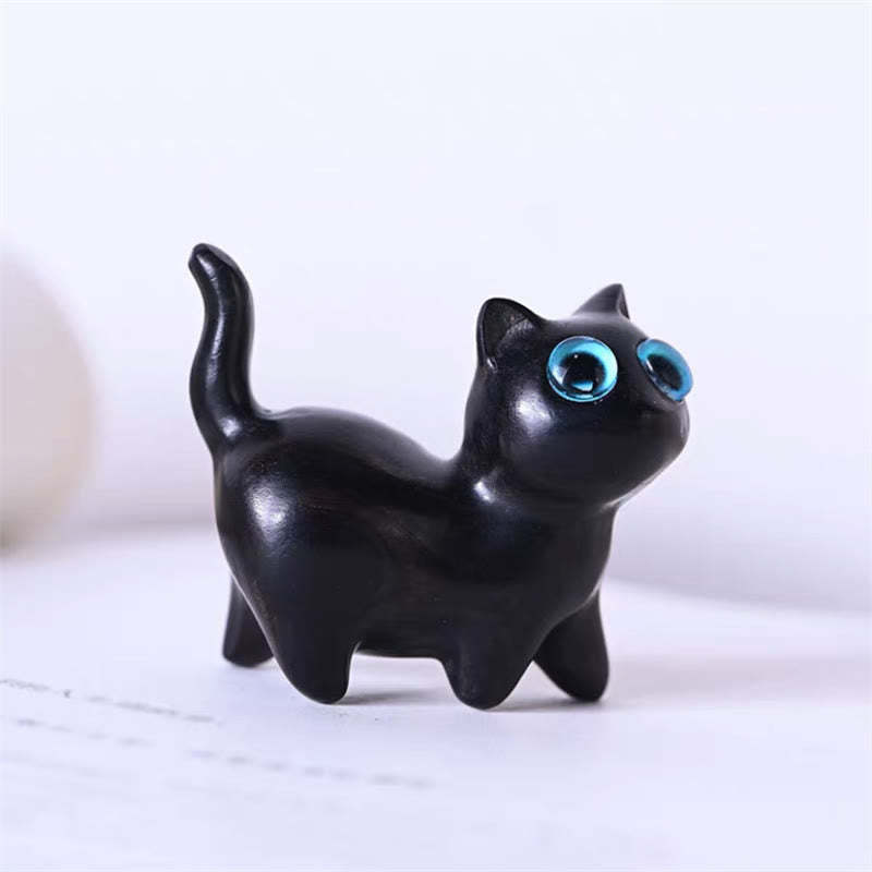 Green Sandalwood Small Leaf Red Sandalwood Cute Cat Animals Soothing Peace Decorations