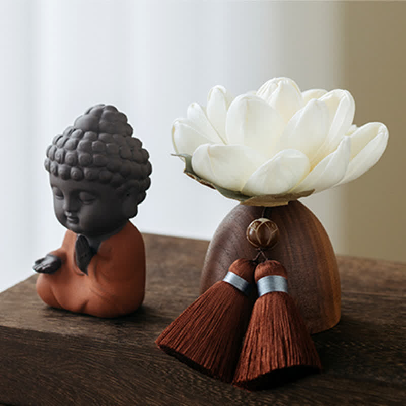 Black Peach Wood mystic zen Flower Calm Cure Decorations