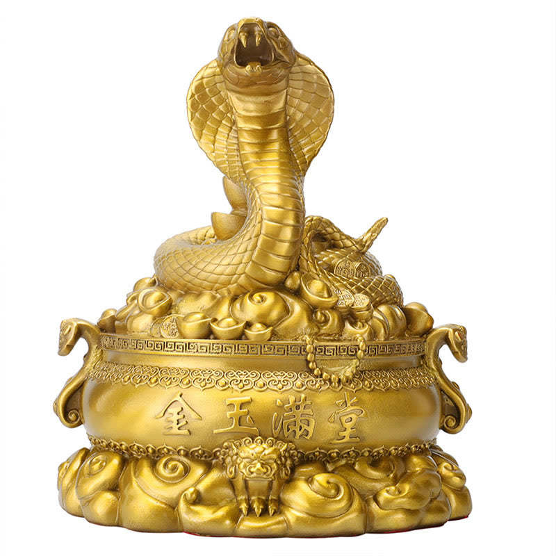 Year Of The Snake Copper Coins Ingots Treasures Fill The Home Brass Statue Home Decoration