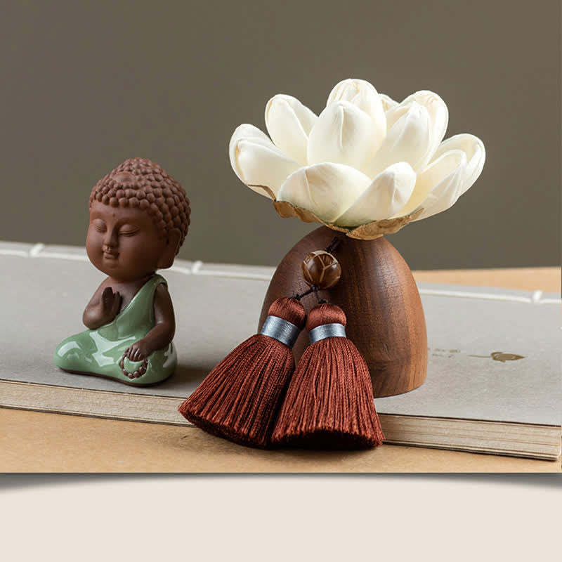 Black Peach Wood mystic zen Flower Calm Cure Decorations
