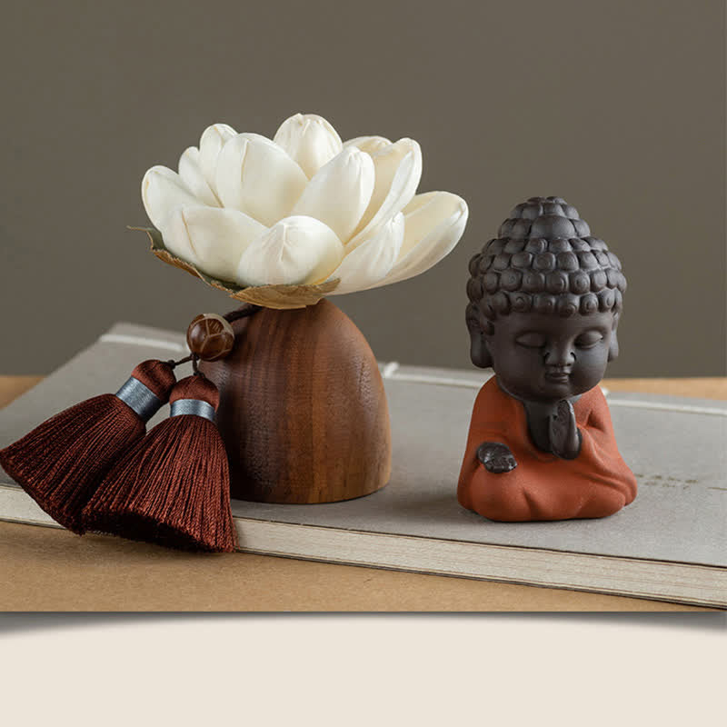Black Peach Wood mystic zen Flower Calm Cure Decorations