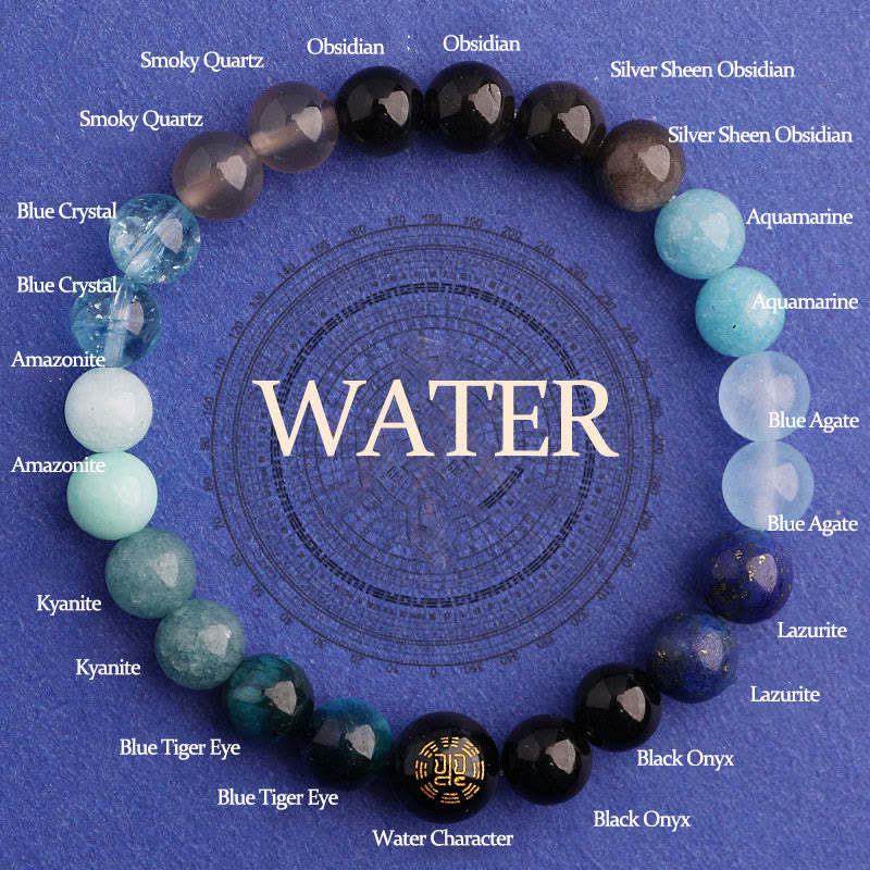 Five Elements Various Agate Balance Luck Bracelet