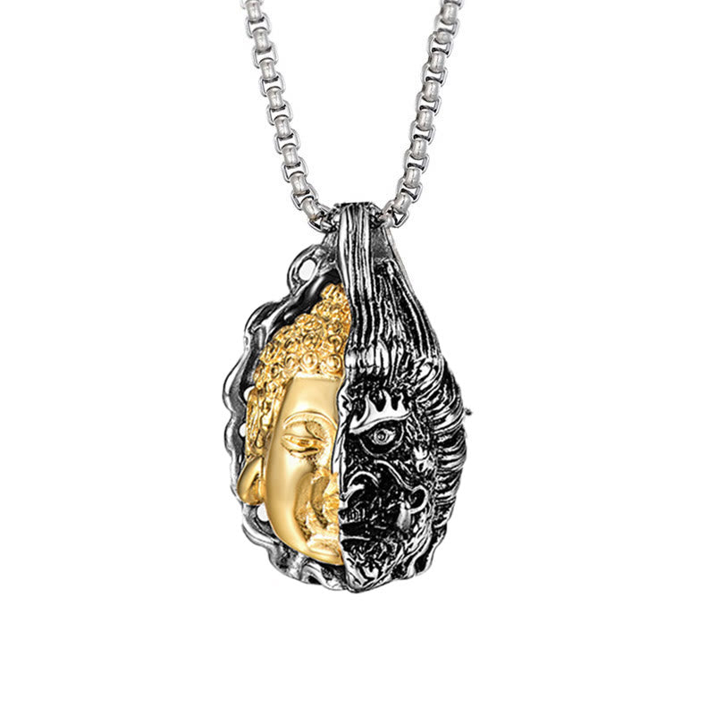 Half mystic zen Half Devil Powerful Necklace