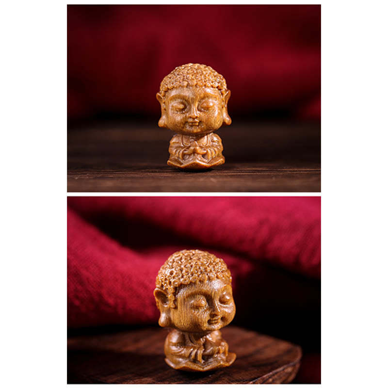 Chinese Zodiac Natal mystic zen Green Sandalwood Lotus Engraved Positive Home Decoration