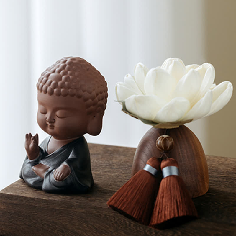 Black Peach Wood mystic zen Flower Calm Cure Decorations