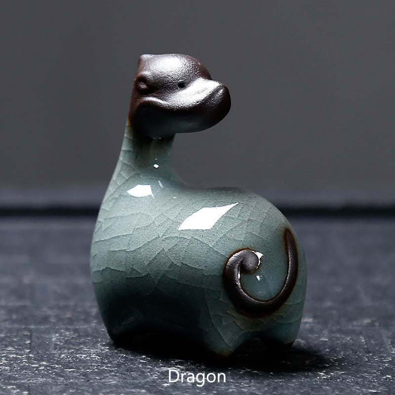 Chinese Zodiac Ceramic Tea Pet Home Decoration