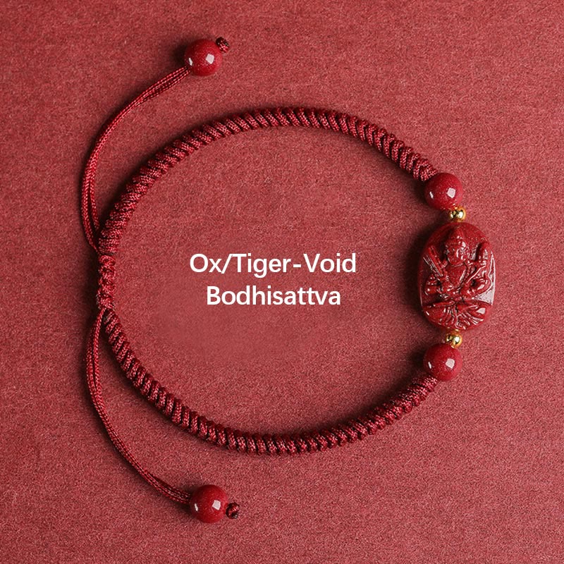 Chinese Zodiac Natal mystic zen Cinnabar Keep Away Evil Spirits Rope Bracelet (Extra 30% Off | USE CODE: FS30)