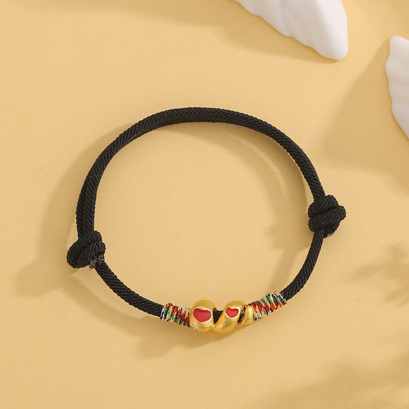 Red String Copper Alloy Love Year Of The Snake Protection Braided Bracelet