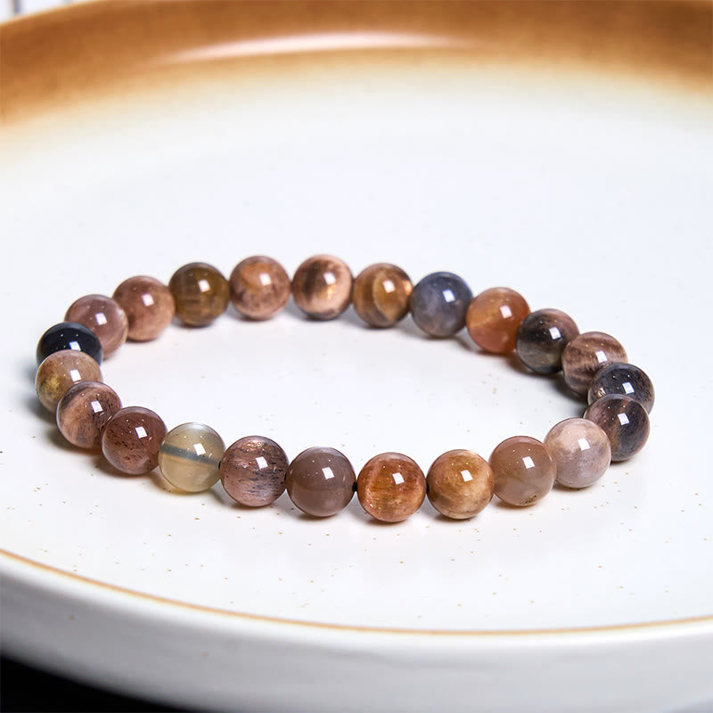 mystic zen Stone Black Moonstone Soothing Bracelet