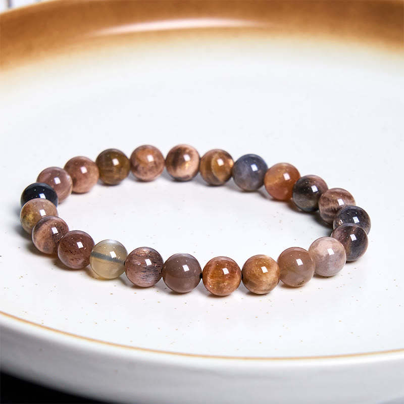 mystic zen Stone Black Moonstone Soothing Bracelet