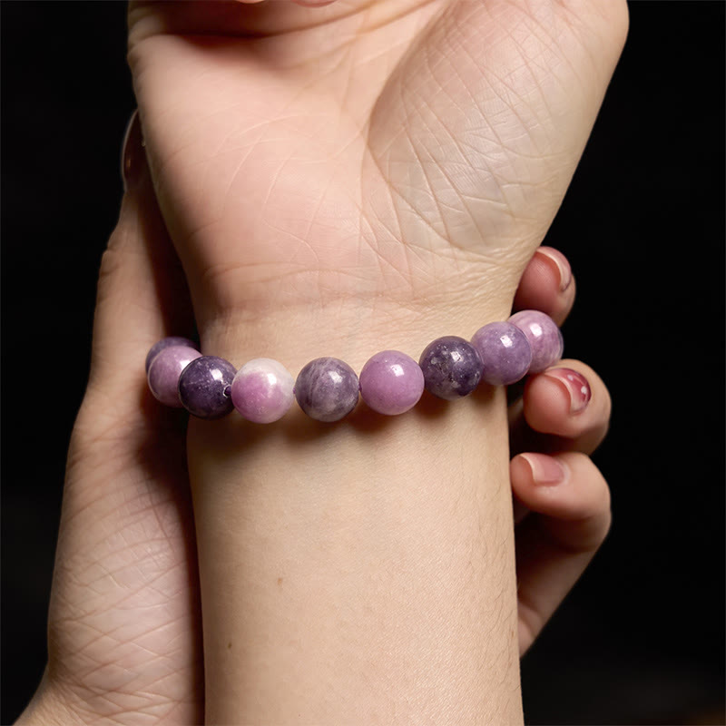 Purple Mica Stone Positive Bracelet