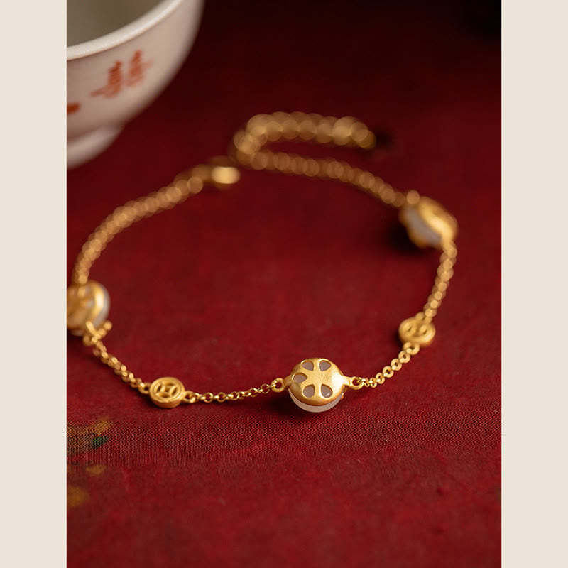 Auspicious Clouds Jade Pattern Luck Bracelet