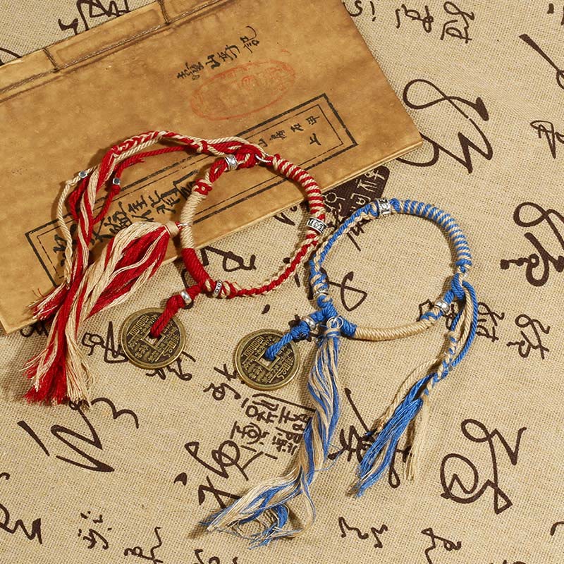 Mountain Ghosts Spend Money Wealth Prosperity Handmade Braided Bracelet
