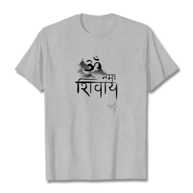 OM NAMAH SHIVAYA Mountain Cotton Tee T-shirt